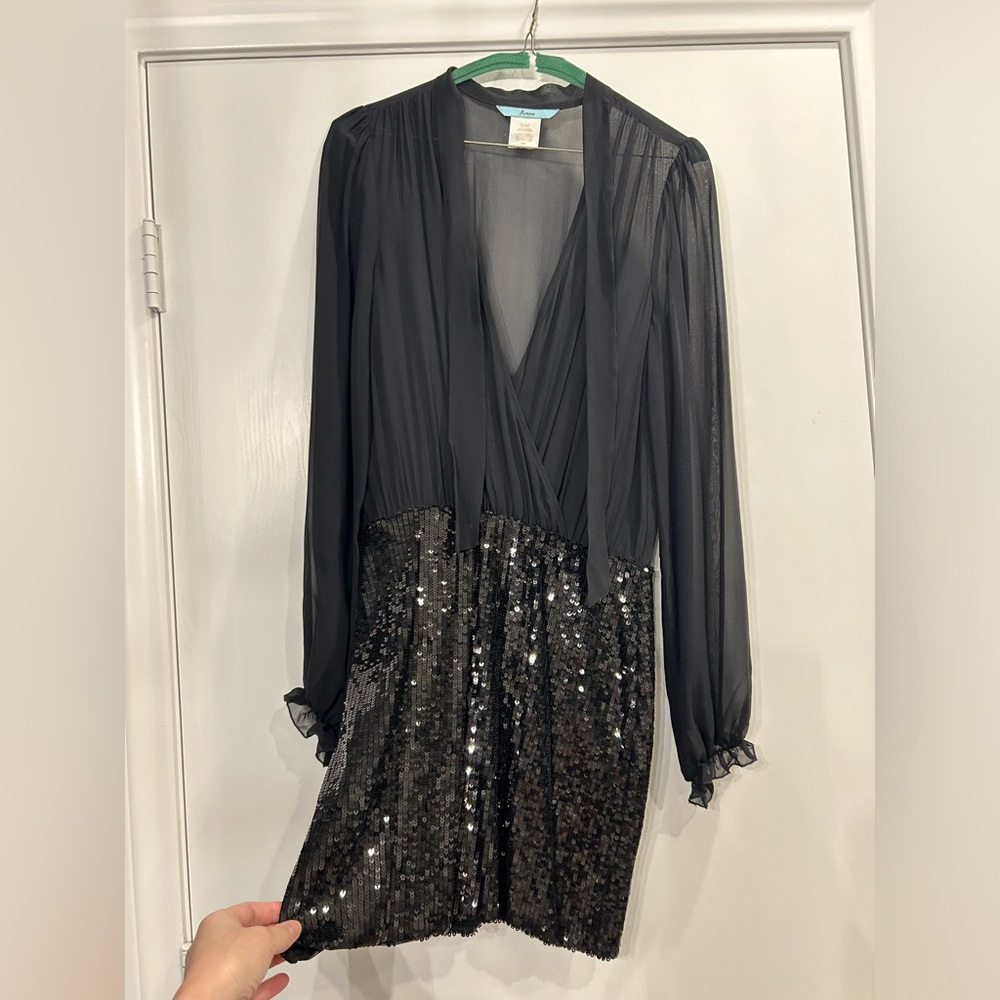 Marciano Sheer Black Blouse